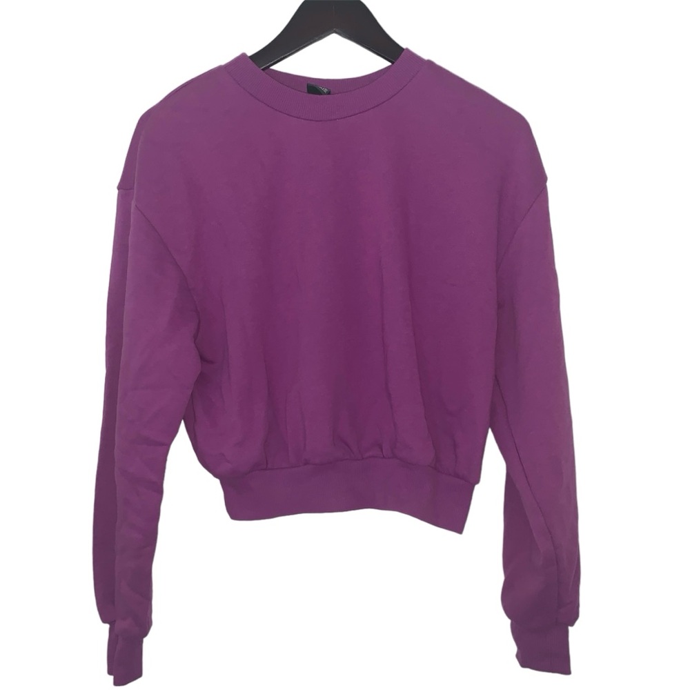 Wild Fable Juniors Size S Crop Sweatshirt Purple